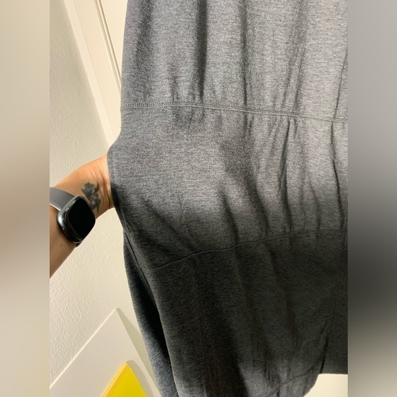 Cuddl duds, gray, long sleeve ,midi, zip neck, mock turtleneck dress. XL - Picture 2 of 6